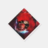 不気味な怖いキラーピエロハローウィンパーティ スタンダードカクテルナプキン (角)