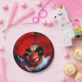 不気味な怖いキラーピエロハローウィンパーティ ペーパープレート (パーティー)