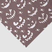 不気味な怖いジャックO'ランタン顔ブラウンハロウィーン 薄葉紙 (詳細)