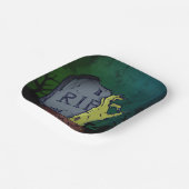 不気味な怖いゾンビハンドグラーブハローウィンパーティ ペーパープレート (傾斜あり)