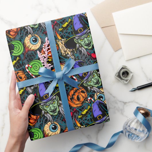 不気味な怖いハロウィン不気味 ラッピングペーパー (ギフト)