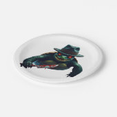 不気味な怖いハロウィーンのカメTシャツ ペーパープレート (アングル)