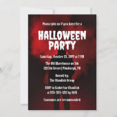 不気味な怖いフード付きストーカーハローウィンパーティ 招待状 (正面)