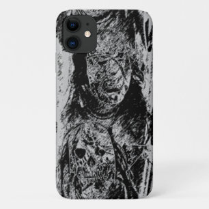 不気味な怖いマスク iPhone 11 ケース