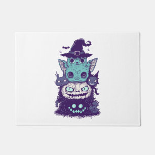 不気味な怖い友人 ドアマット