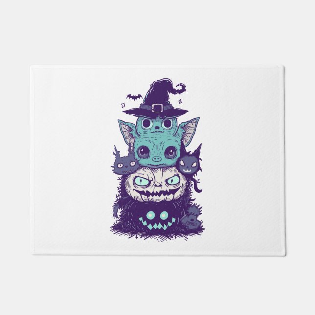 不気味な怖い友人 ドアマット (正面)