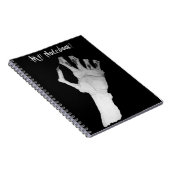 不気味な怪獣の手を持つノート ノートブック (右側)