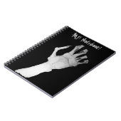 不気味な怪獣の手を持つノート ノートブック (左側)