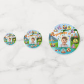 不気味な恐竜のハロウィーンの誕生日 コンフェッティ (正面)