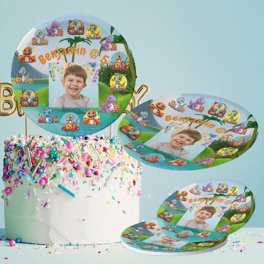 不気味な恐竜ハロウィーンの誕生日紙プレート ペーパープレート