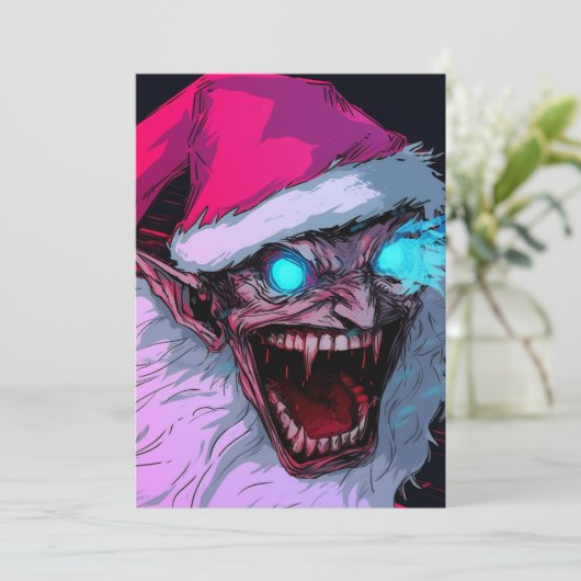 不気味な悪サンタ怖いクランプスアニメ シーズンカード (スタンド正面)