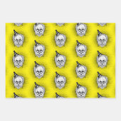 不気味な悪ピエロホラーラッピング紙 ラッピングペーパーシート (正面)