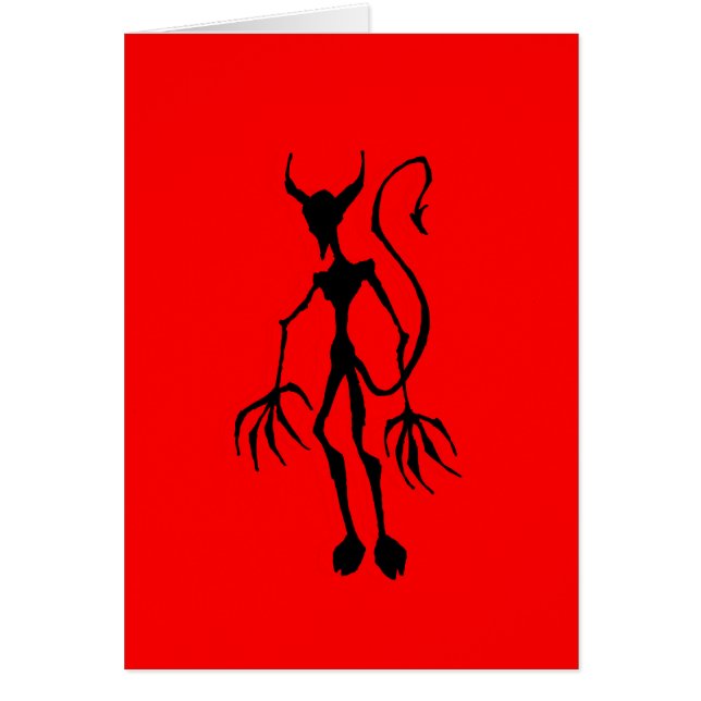 不気味な悪魔のステッキの姿 (正面)