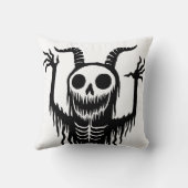 不気味な悪魔スカル クッション (裏面)