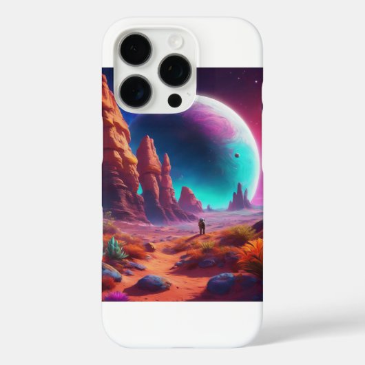 不気味な惑星とアストロナッツ Case-Mate iPhoneケース (裏面)