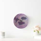 不気味な抽象芸術アート ラウンド壁時計 (ホーム)
