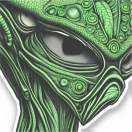 不気味な抽象芸術エイリアン シール