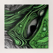 不気味な抽象芸術エイリアン ジグソーパズル (横)