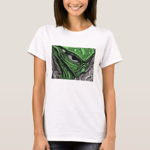 不気味な抽象芸術エイリアン Tシャツ