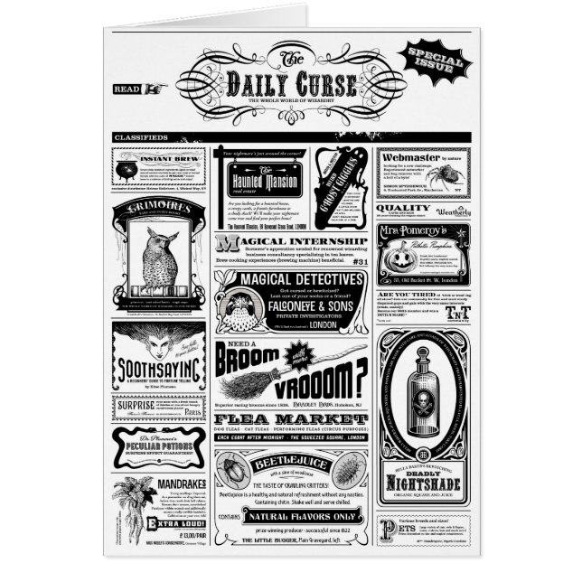 不気味な新聞 (正面)