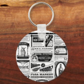 不気味な新聞 キーホルダー (正面)