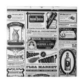 不気味な新聞 タイル (正面)