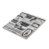 不気味な新聞 タイル (側面)