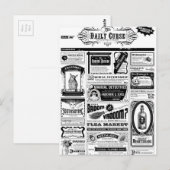 不気味な新聞 ポストカード (正面/裏面)