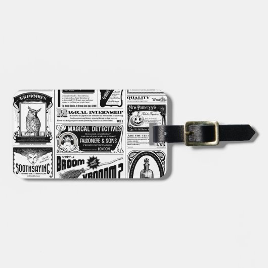 不気味な新聞 ラゲッジタグ (正面横)