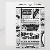 不気味な新聞 便箋 (正面/裏面)