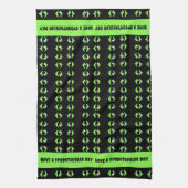 不気味な日帰りキッチンタオルを持っている キッチンタオル (縦)