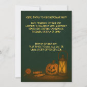 不気味な月光のハロウィン 招待状 (裏面)