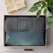 不気味な月光の黒猫 ハロウィンデコパージュ 薄葉紙 (ギフト)