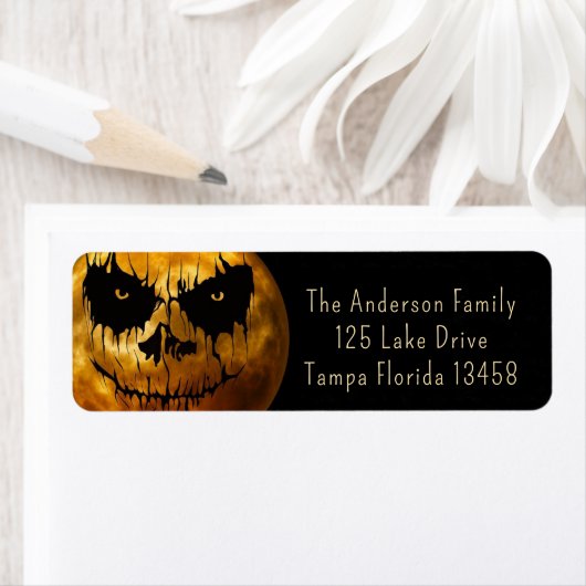 不気味な月 ラベル (インサイチュ)