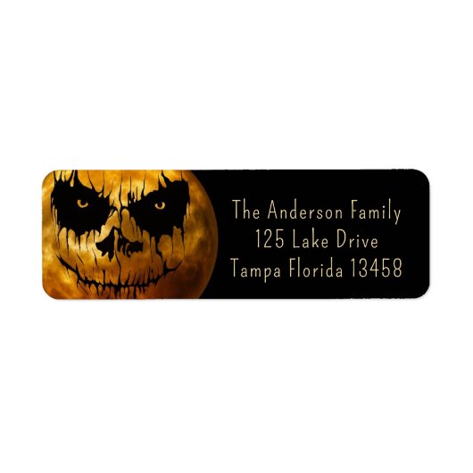 不気味な月 ラベル (正面)