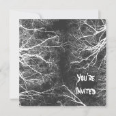 不気味な木 招待状 (正面)