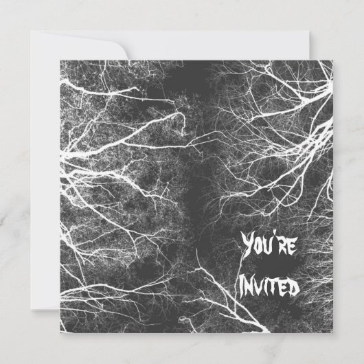 不気味な木 招待状 (正面)