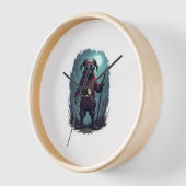 不気味な杖コルソ 壁時計 (傾斜)
