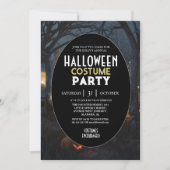 不気味な森のハロウィン仮装パーティー 招待状 (正面)