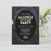 不気味な森のハロウィン仮装パーティー 招待状 (スタンド正面)