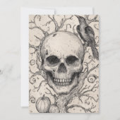 不気味な森のハロウィン 招待状 (正面)