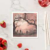 不気味な森のハロウィーン スタンダードカクテルナプキン (インサイチュ)