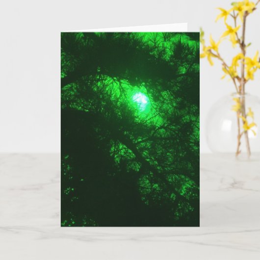 不気味な森 カード (黄色い花)