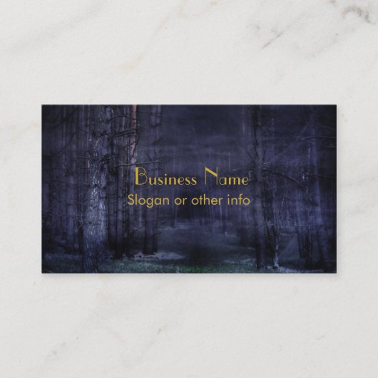 不気味な森 名刺 (正面)