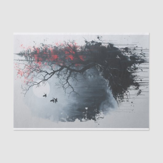 不気味な森 薄葉紙 (正面)