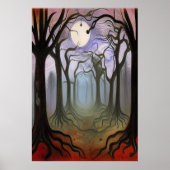 不気味な森 | AIアートポスター ポスター (正面)