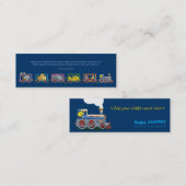 不気味な機関車-子供へしおり コーリングカード (正面/裏面)