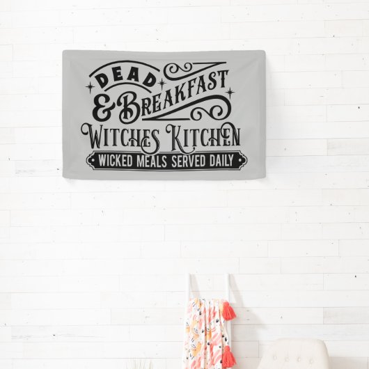 不気味な死んだ朝食ハロウィーンのワードアート 横断幕 (インサイチュ)