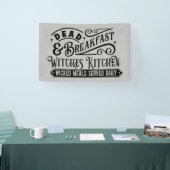 不気味な死んだ朝食ハロウィーンのワードアート 横断幕 (トレードショー)