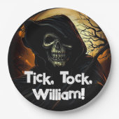 不気味な死神誕生日 ペーパープレート (正面)